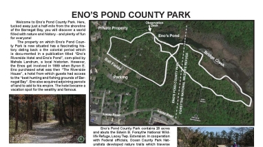 Eno's Pond Trail Brochure