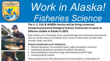 2023 USFWS Fisheries Biotech Job Flyer 