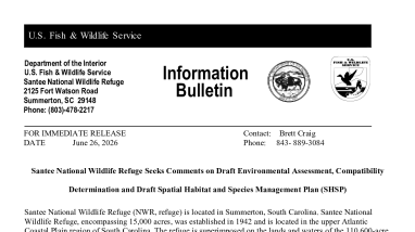 Santee NWR Habitat Management Plan Information Bulletin 2026