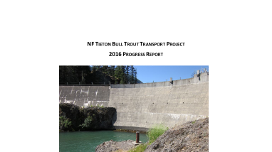 North Fork Tieton Bull Trout Transport Project: 2016 Progress Report