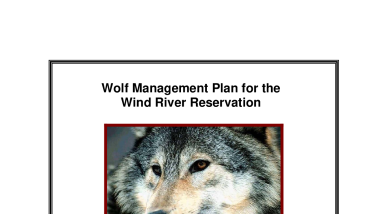 Wind River Wolf Plan