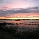 Sunset on seasonal wetland at Stone Lakes National Wildlife Refuge