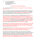 A picture of the front page of a project review request letter template