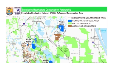 A map of the refuge.