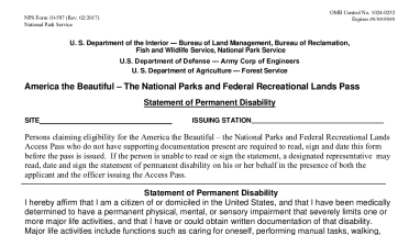 Patuxent Disability Certification Form