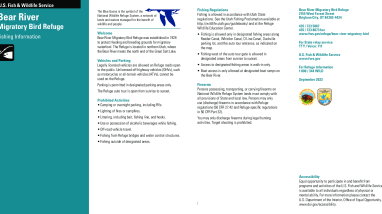 Bear River Migratory Bird Refuge Fishing Brochure