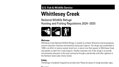 Whittlesey Creek National Wildlife Refuge Hunt Brochure