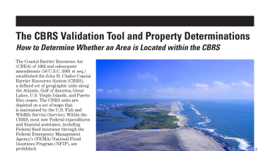 The Coastal Barrier Resources System Validation Tool and Property Determinations Fact Sheet