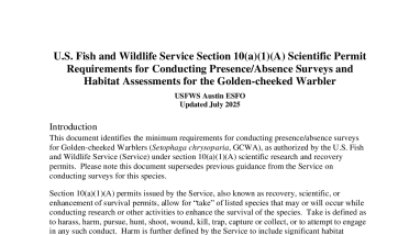GCWA Survey Requirements