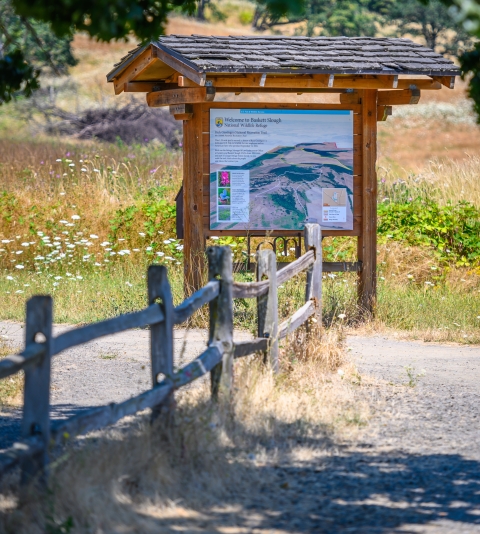 Trailhead to Rich Guadagno Memorial Trail