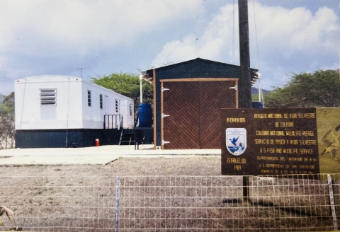 Image of the first Culebra NWR office established in 1982.
