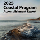 Report cover with closeup of wave approaching the shoreline.