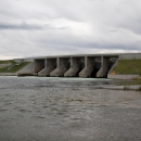 Image of a large dam on a river