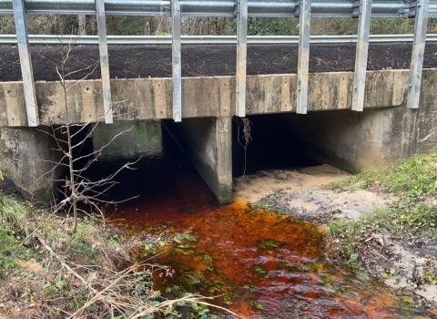 Box culvert road-stream crossing
