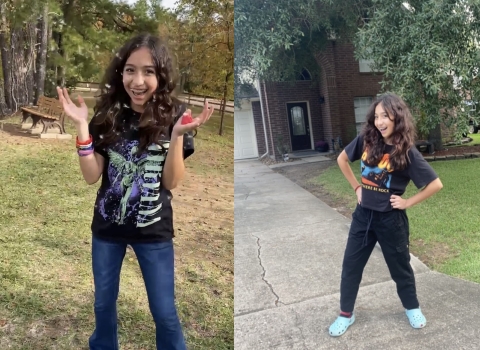 Photos show Jocelyn Nungaray smiling and laughing.