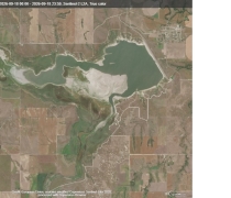 View of Kirwin Reservoir from Satellite-2 L2A on September 18, 2026