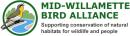 Logo for Mid-Willamette Bird Alliance with image of Yellow-breasted Chat