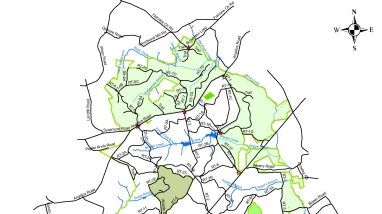An image of a map of the refuge.