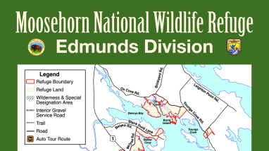 Map of the Edmunds Division of Moosehorn National Wildlife Refuge.
