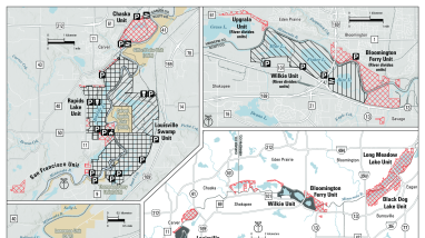 Georeferenced Hunting Map for Minnesota Valley National Wildlife Refuge