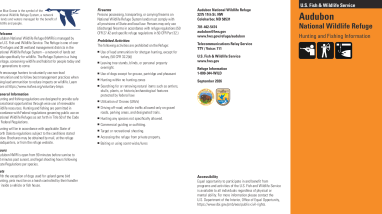 2026 Audubon NWR Hunting and Fishing Information