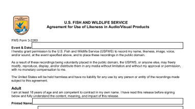 3-2260 and 3-2260s Agreement for Use of Likeness in Audio/Visual Products
