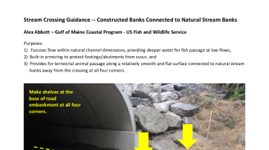 Stream Crossing Bank Guidance