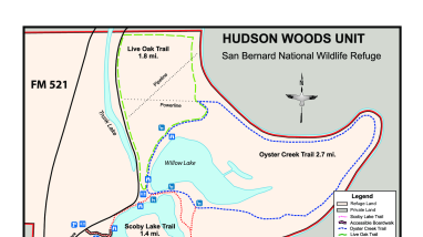 Hudson Woods Unit - Trail Map