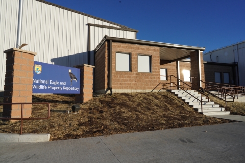 Front entrance to the National Wildlife Property Repository