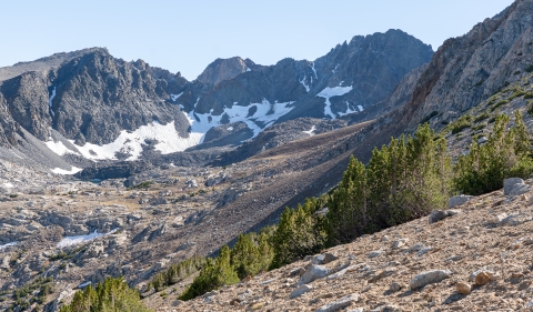 Alpine mountains in the Sierras