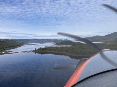 view of landscape plane