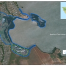 A map showing the proposed restoration area at Pearl Harbor.