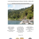 Juvenile Salmonid Monitoring in the Mainstem Trinity River, California, 2021