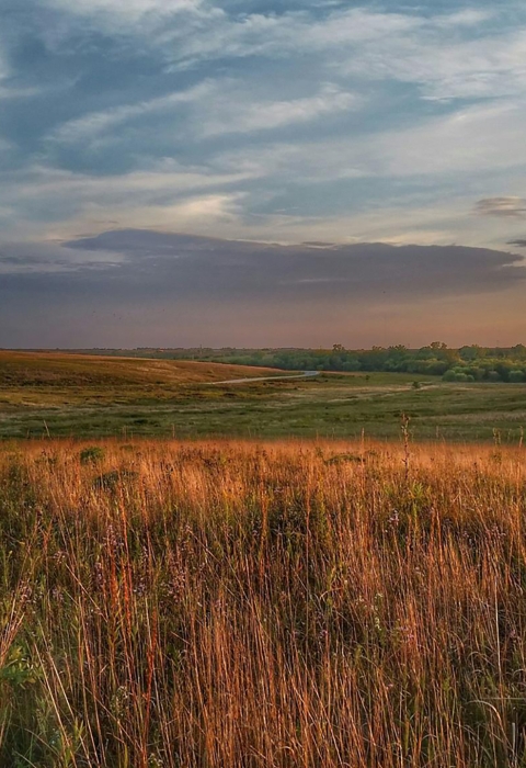Prairie Sunset at Neal Smith National Wildlife Refuge in Iowa