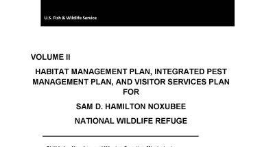 An image of the cover for the comprehensive conservation plan step-down plan.