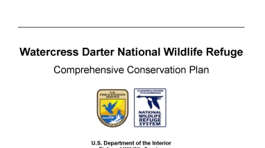 An image of the cover for the comprehensive conservation plan.