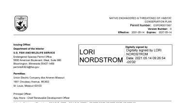 Screenshot of Cover Page