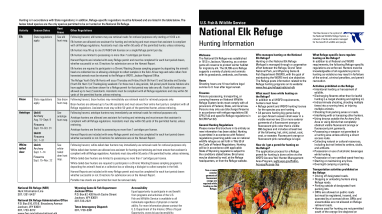 National Elk Refuge Hunt Brochure 2023