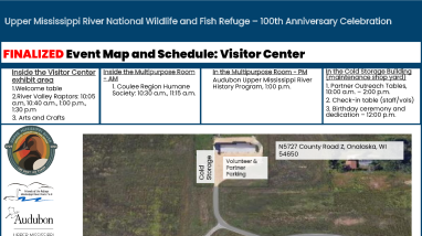 Upper Mississippi River Refuge FINAL Rain Plan Map for June 22 2024