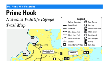 2024 Prime Hook NWR Trail Map Brochure