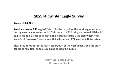 2025 Midwinter Eagle Survey