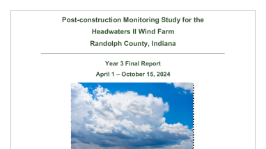 Post-construction Monitoring Study for the Headwaters II Wind Farm Randolph County, Indiana, 2024