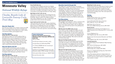 Rapids Lake, Chaska and Louisville Swamp Units trail map at Chaska, Carver and Jordan