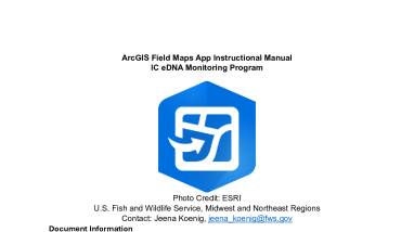 ArcGIS Field Maps App Instructional Manual Invasive Carp eDNA Monitoring Program