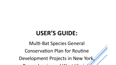 Multi-Bat Species General Conservation Plan: User's Guide