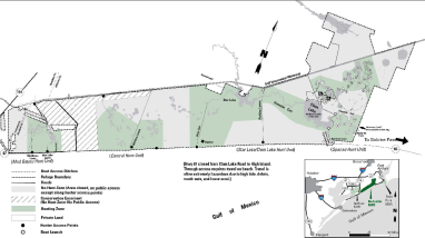 2022 McFaddin Waterfowl Hunting Map