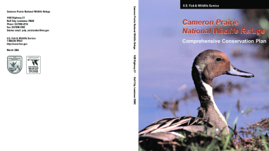 Cameron Prairie NWR Comprehensive Conservation Plan