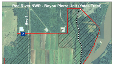 Red River NWR Yates Hunt Map