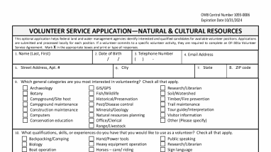 Volunteer Service Application