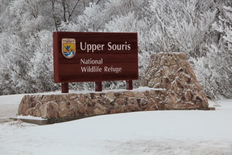 Upper Souris National Wildlife Refuge Entrance Sign